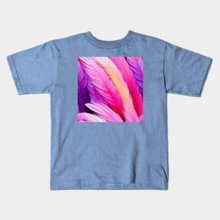 Pastel feathers Kids T-Shirt